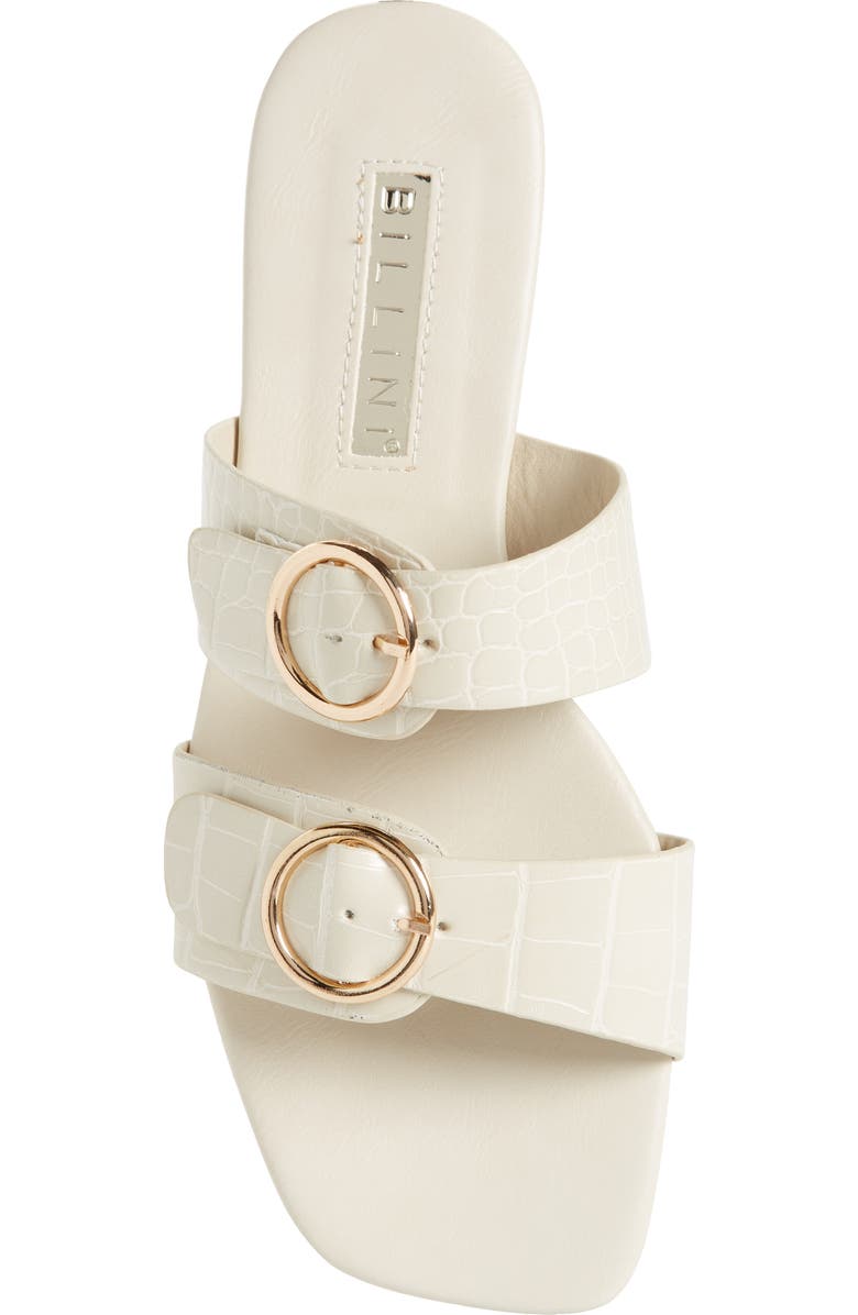 Billini Alaia Snakeskin Embossed Slide Sandal, Alternate, color,