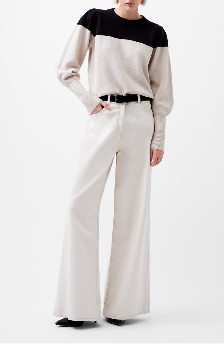 French Connection Colorblock Soft Sweater, Alternate, color, 