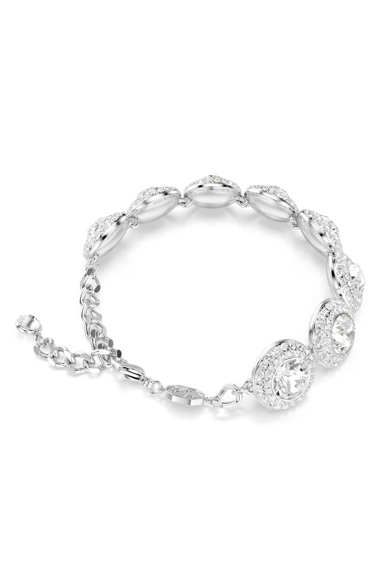 Swarovski Una Angelic Crystal Bracelet, Alternate, color, White/ Silver