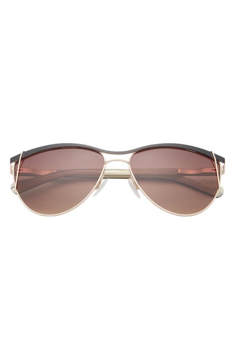 59mm Full Rim Aviator Sunglasses