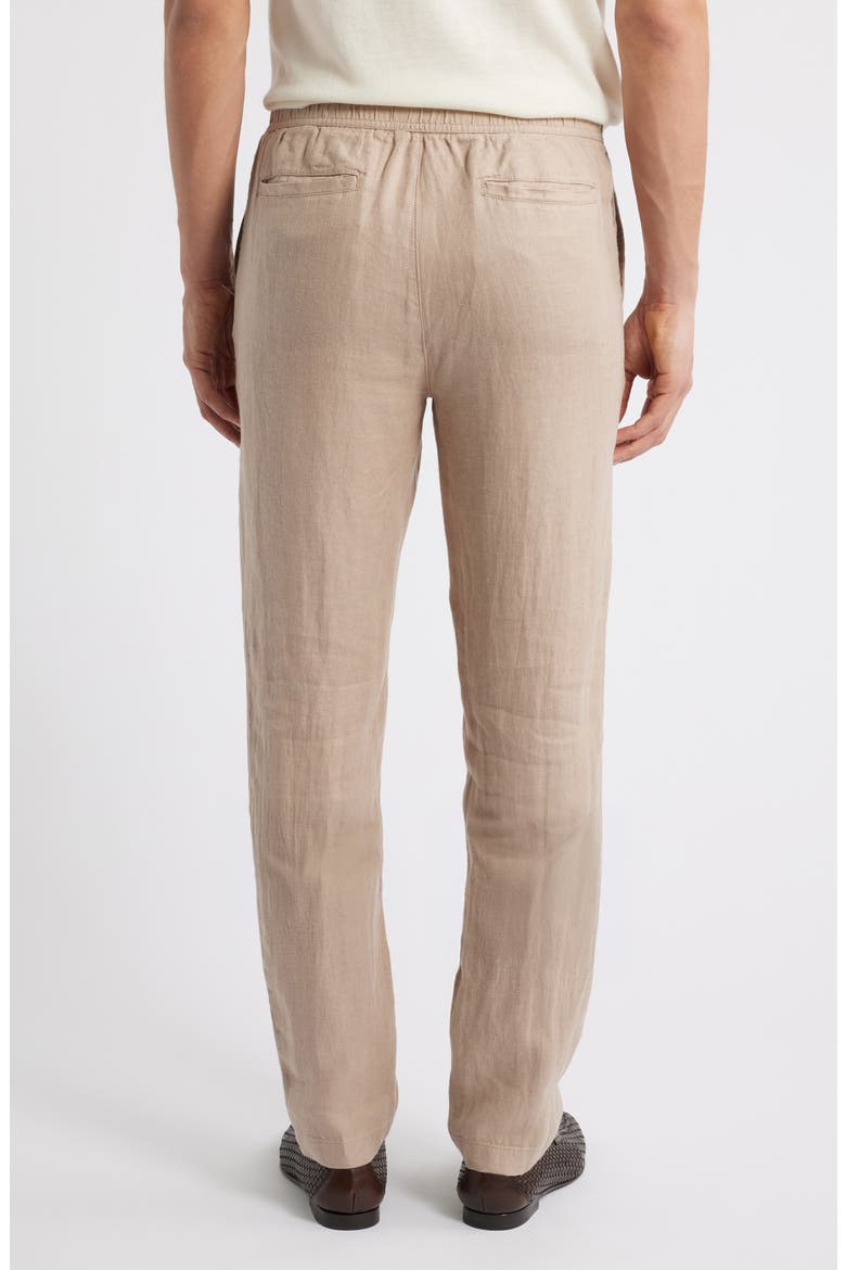 Tristan Drawstring Linen Pants, Alternate, color, SAND