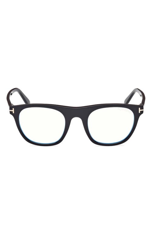 Tom Ford 51mm Square Blue Light Blocking Optical Glasses