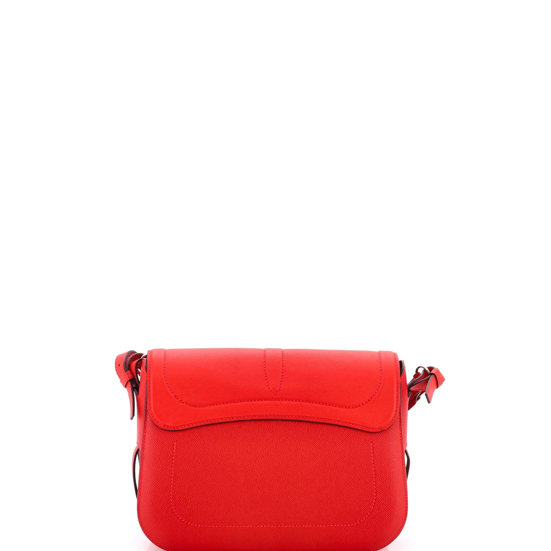 Harnais Shoulder Bag Epsom and Tadelakt, Alternate, color, Red