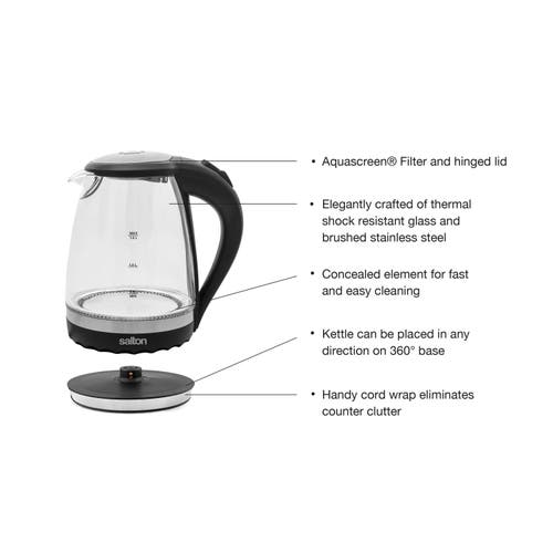 Salton Cordless Electric Kettle In Black