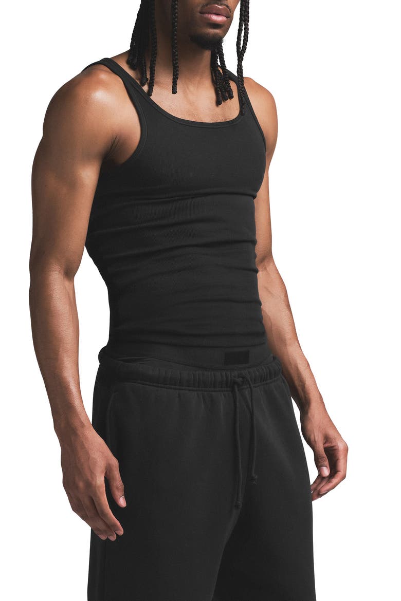 Cotton Rib Tanks 3-Pack, Alternate, color, ONYX