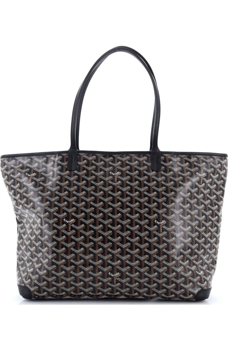 Pre-Owned Goyard Artois Tote Coated Canvas MM, Alternate, color, Black