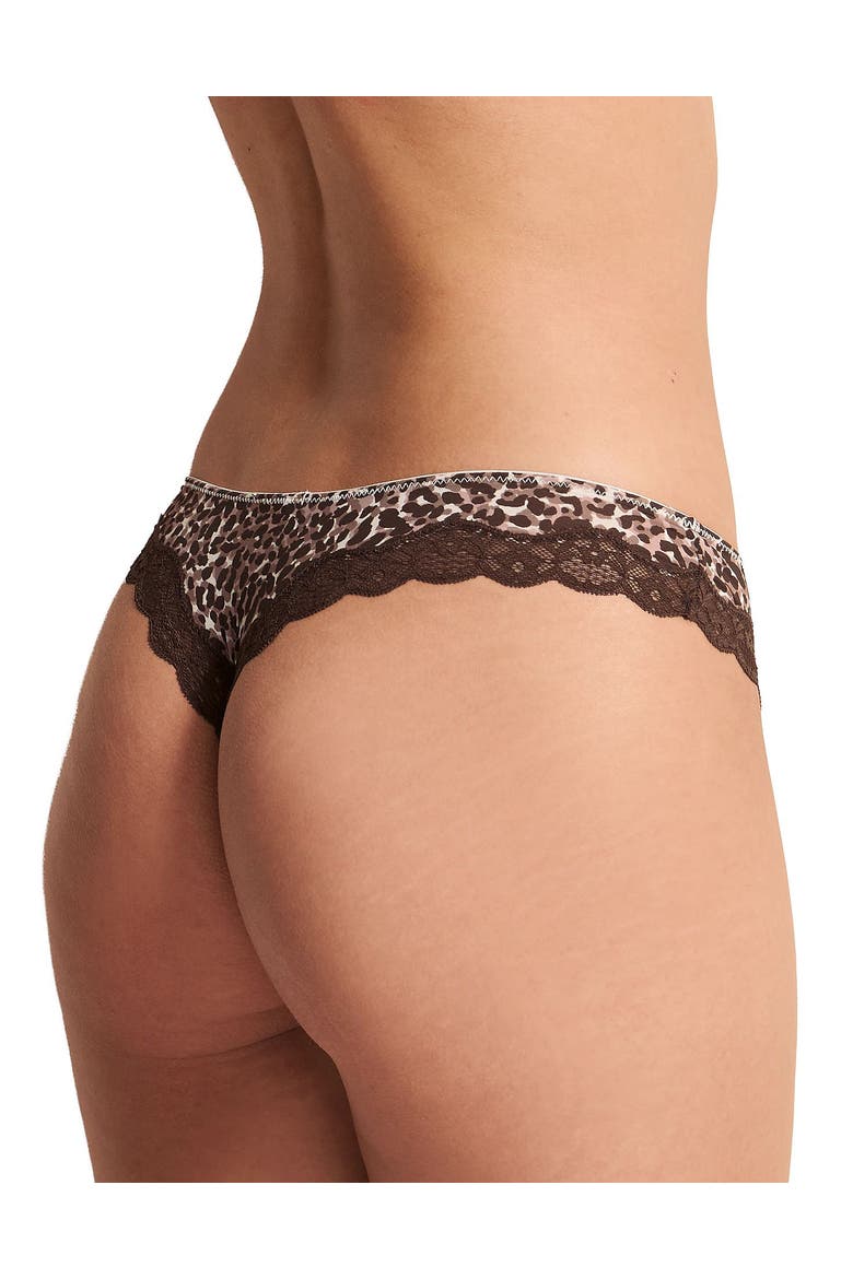 Shea Thong Panties, Alternate, color, Animal brown