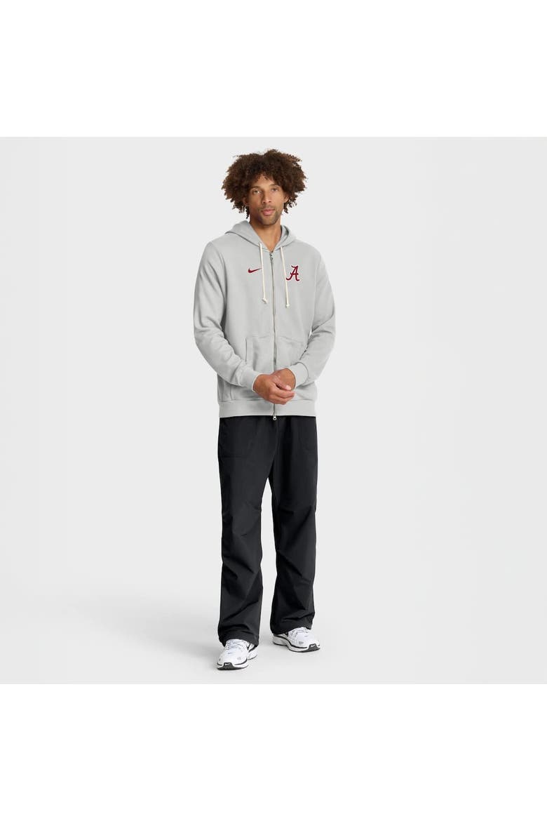 Men's Nike Gray Alabama Crimson Tide 2025 Sideline Standard Issue Dri-FIT Full-Zip Hoodie, Alternate, color, Gray