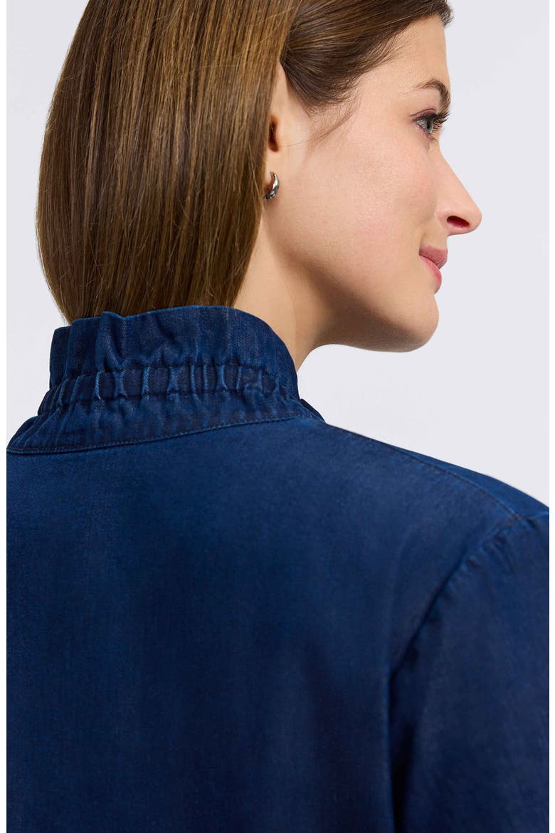 Carolina Denim Button-Up Shirt, Alternate, color, DARK WASH
