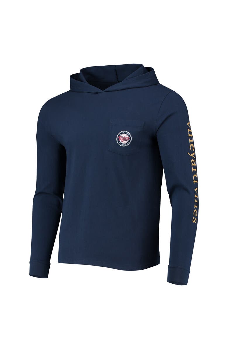 vineyard vines Men's Vineyard Vines Navy Minnesota Twins Long Sleeve Hoodie T-Shirt, Alternate, color, Navy