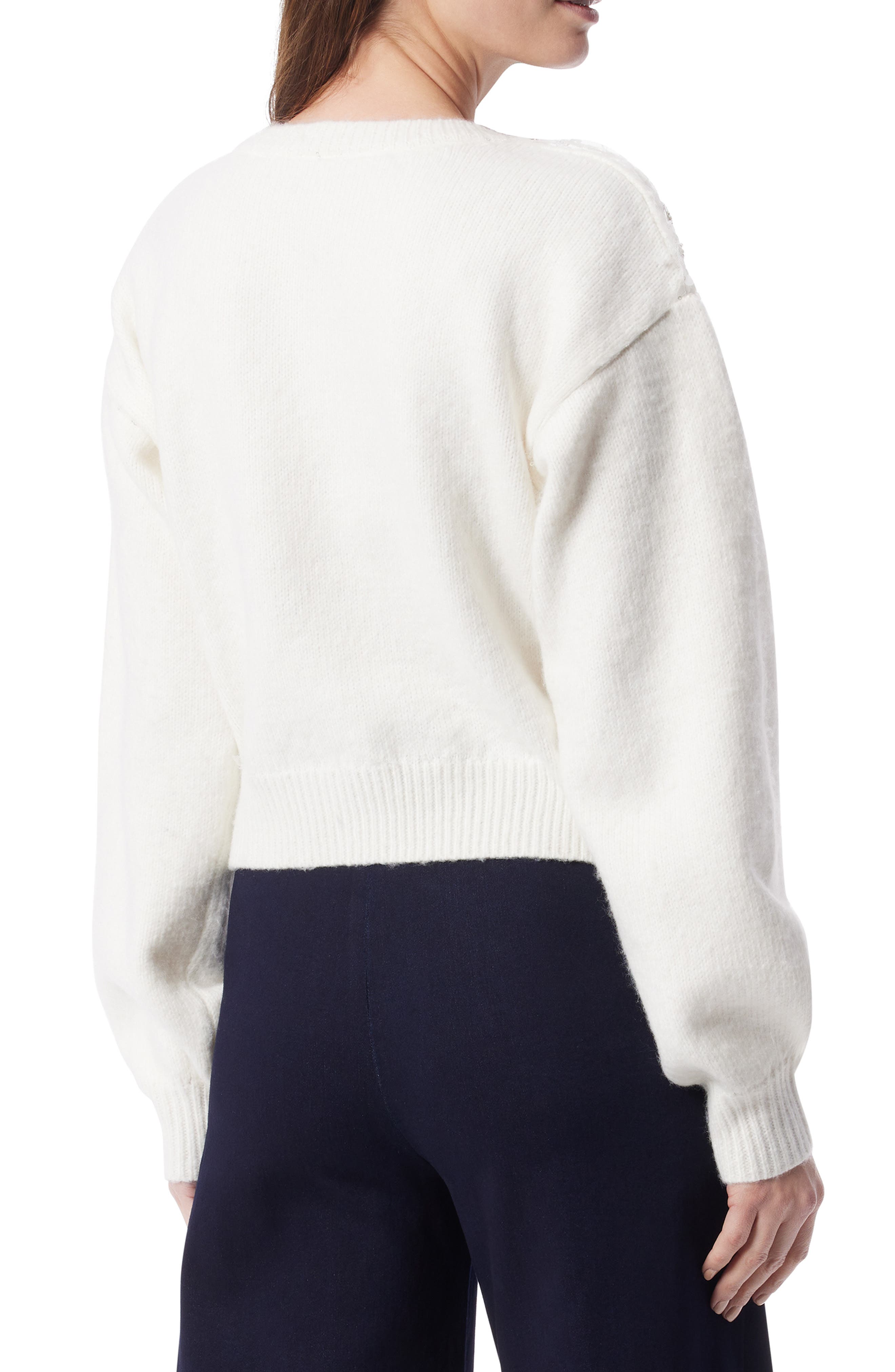 Sequin Overlay Crewneck Sweater - image 4