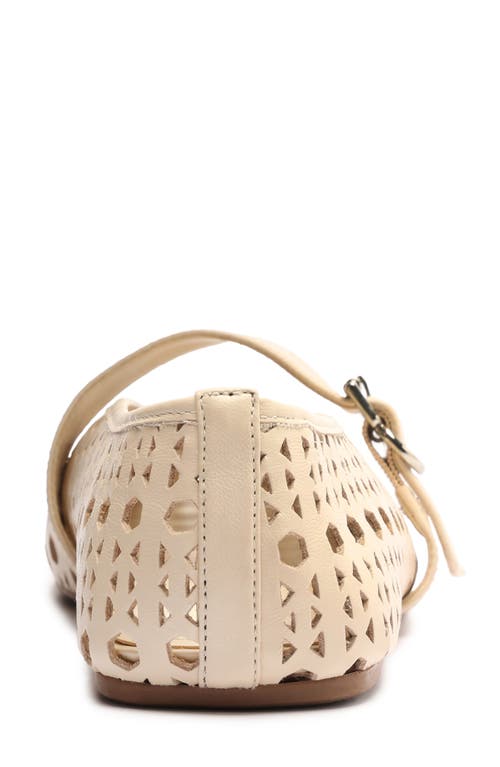 Arezzo Amber Perforated Mary Jane Flat