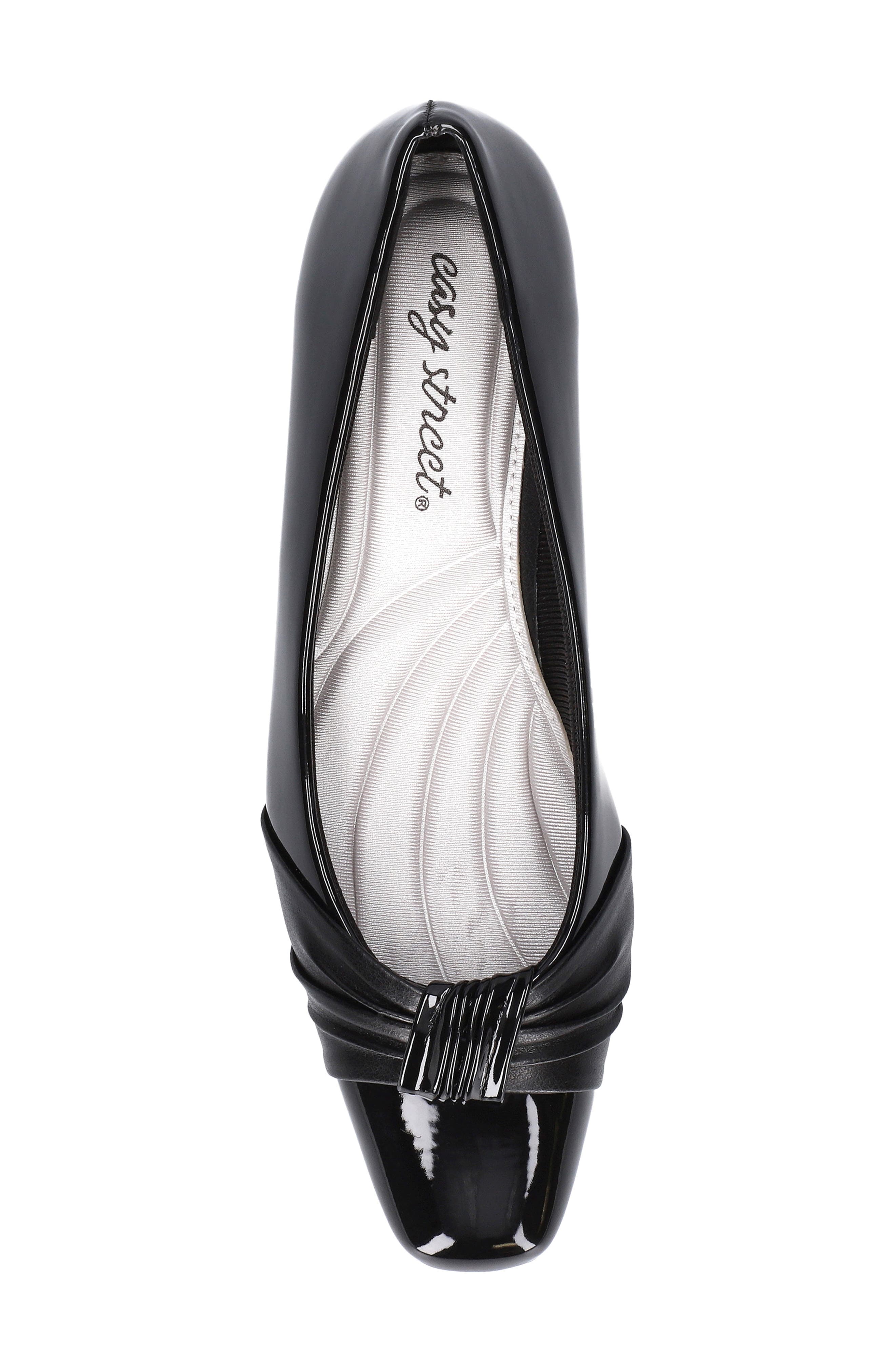 Waive Square Toe Pump - Multiple Widths Available, Alternate, color, BLACK PATENT/BLACK