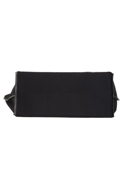 Kassl Contrast Trim Canvas Tote In Black