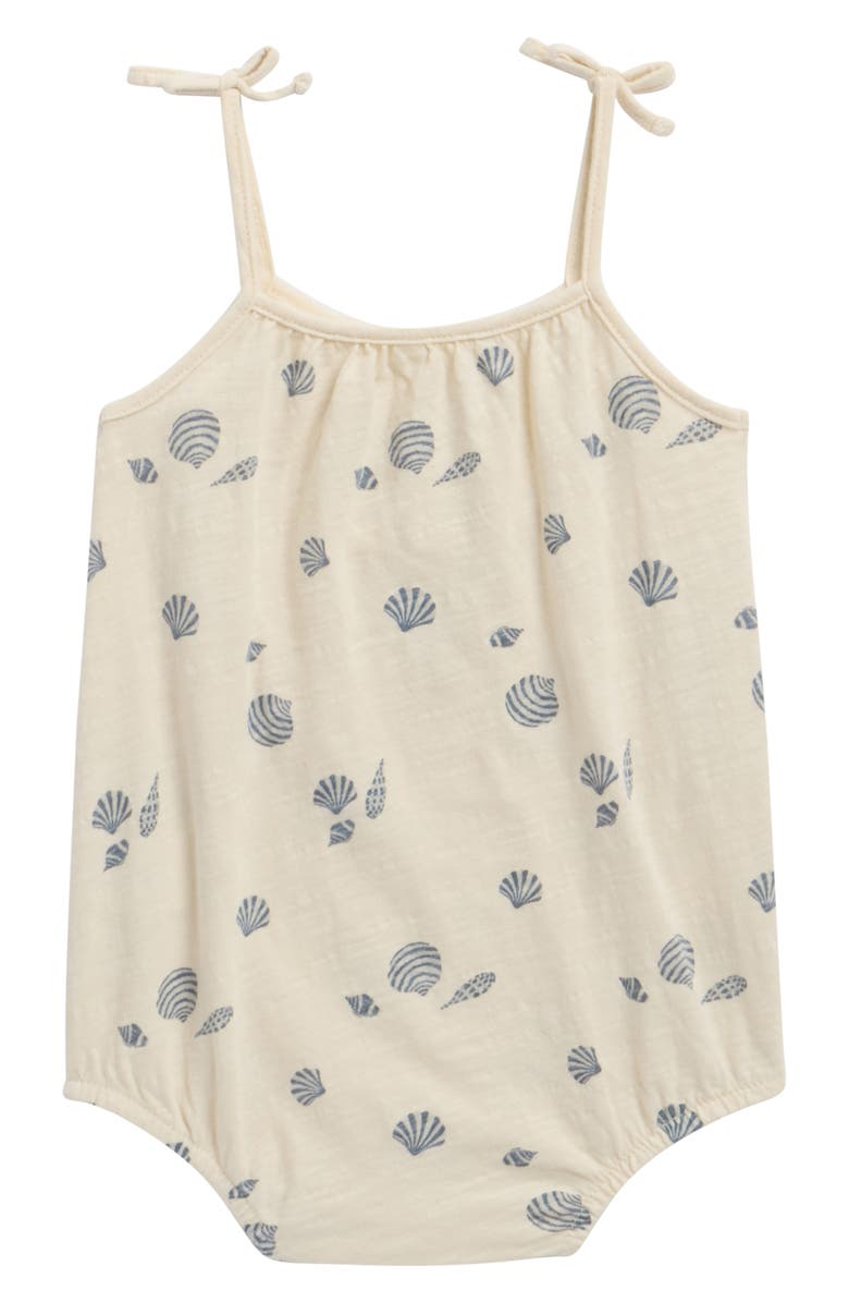 Rylee + Cru Nala Seashell Romper, Alternate, color, Natural