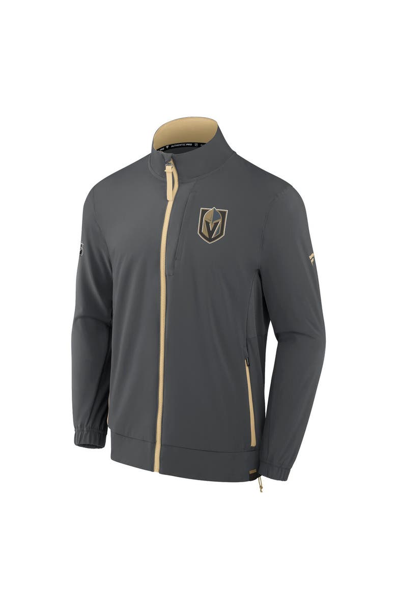 FANATICS Men's Fanatics Branded  Gray Vegas Golden Knights Authentic Pro Rink Full-Zip Jacket, Alternate, color, 