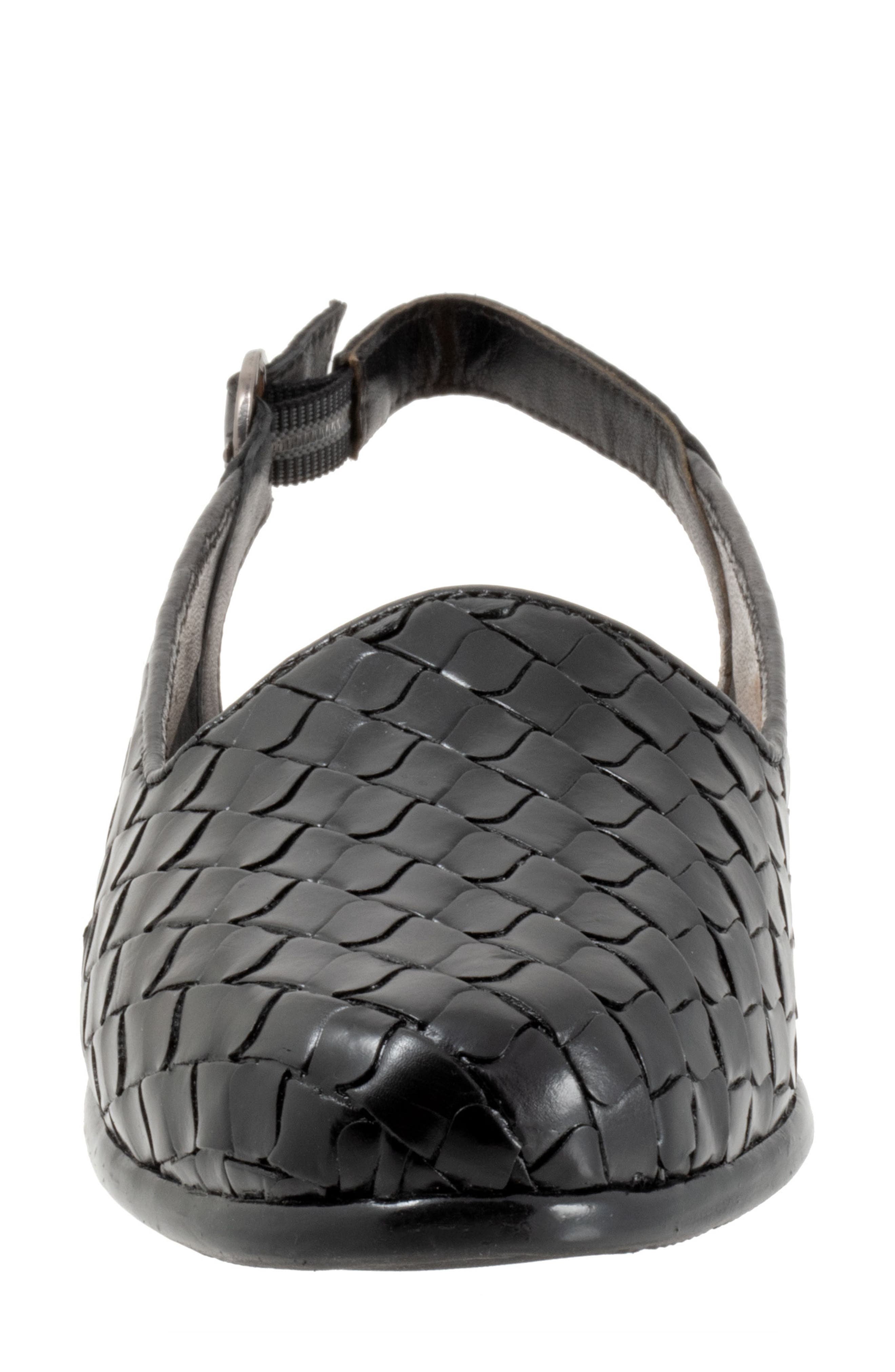 Trotters Lea Slingback Flat, Alternate, color, Black