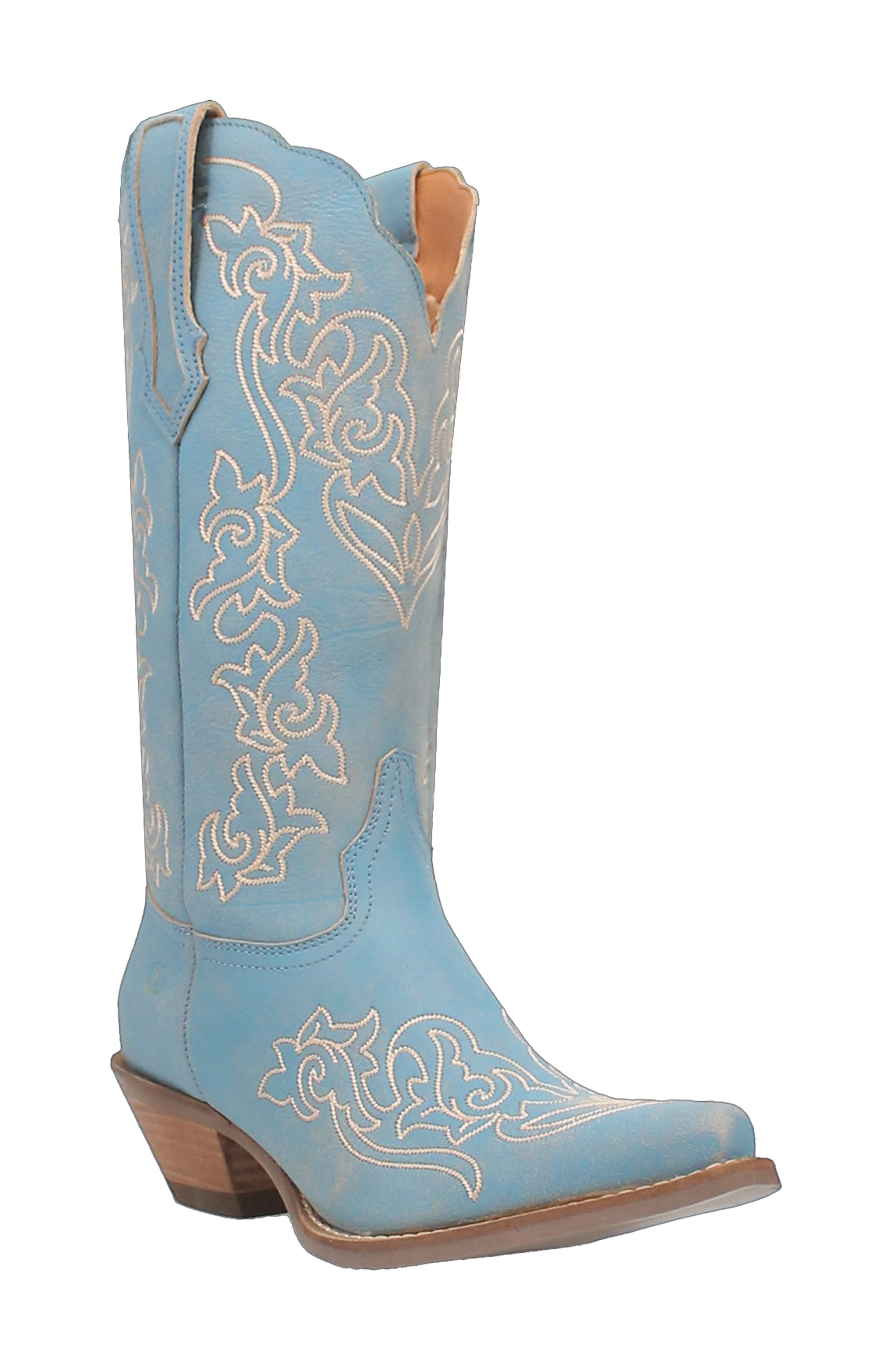 Flirty N' Fun Western Boot, Main, color, BLUE
