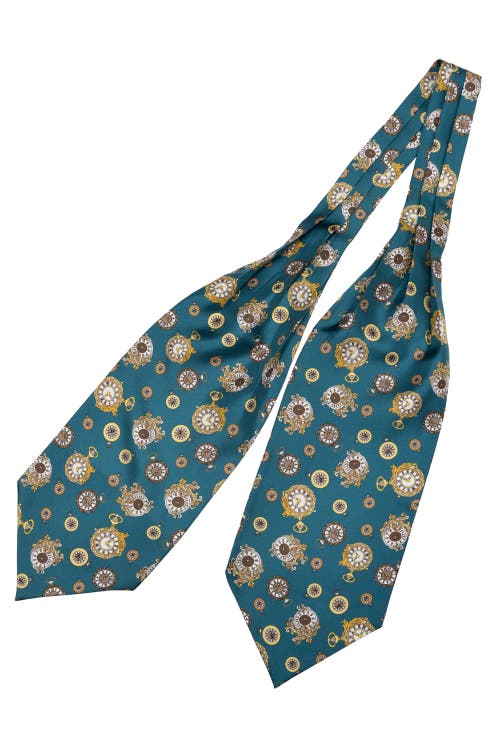 Elizabetta Gilded Keeper In Petrol Blue