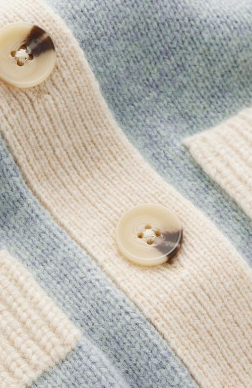 Boden Marion Colorblock Wool Cardigan In Black