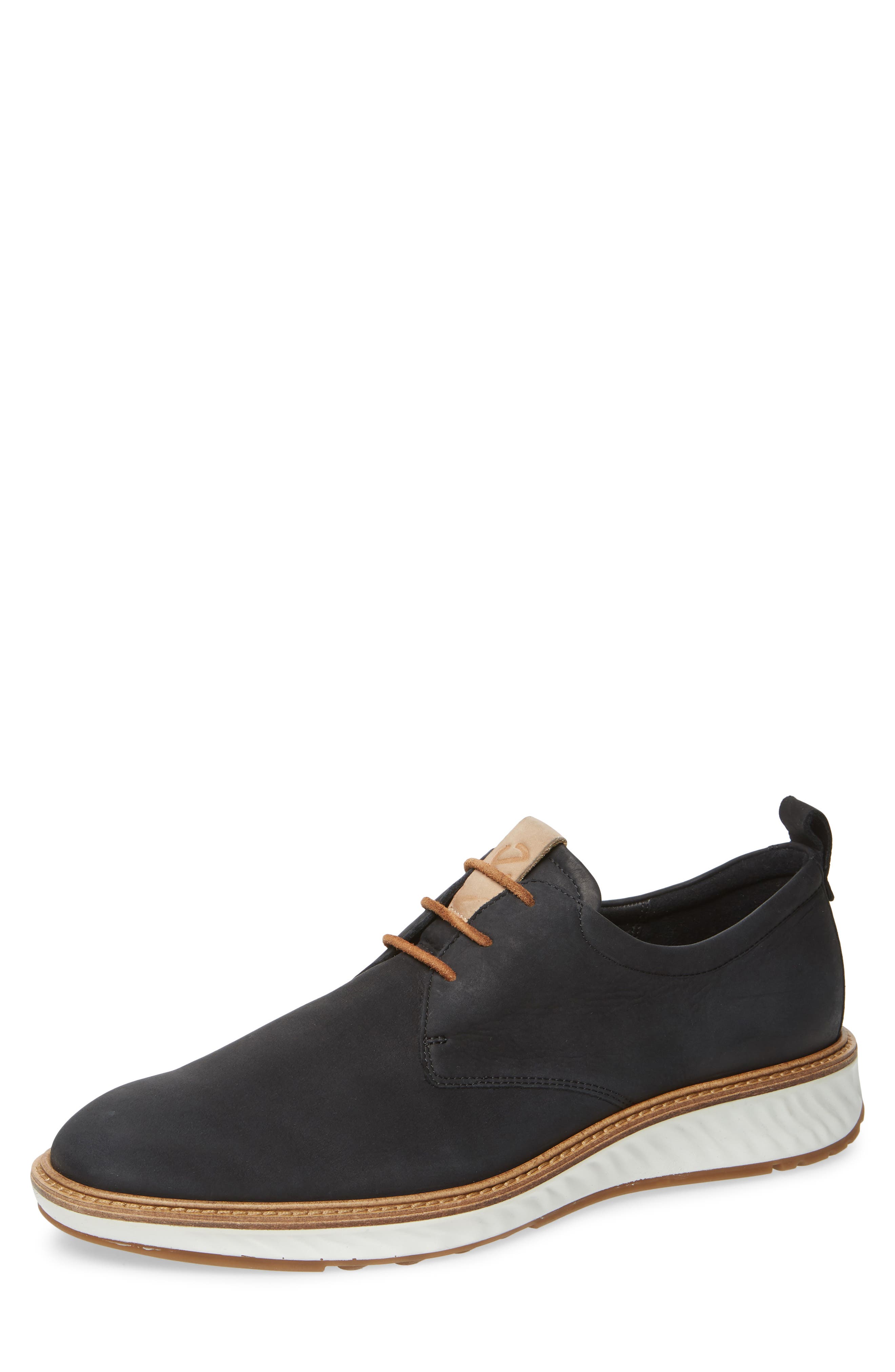 ECCO ST.1 Hybrid Plain Toe Derby, Main, color, Black