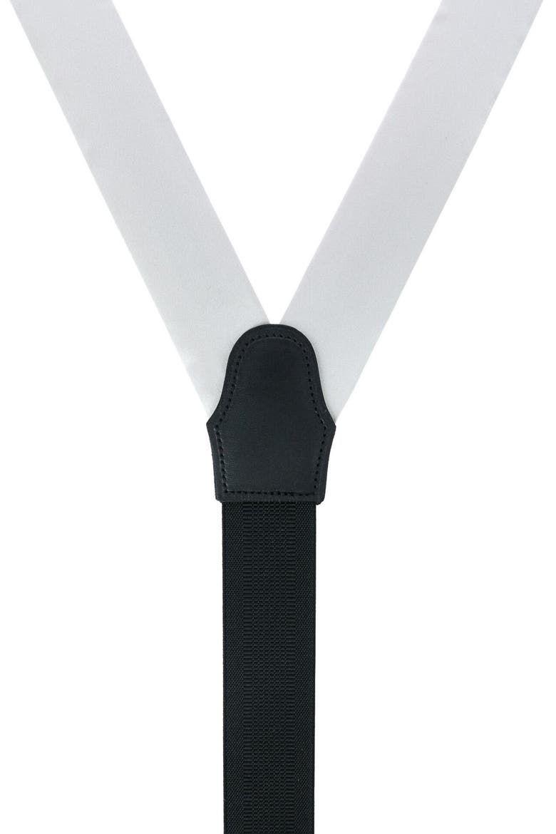 Sutton Silk Formal Suspenders, Alternate, color, SILVER