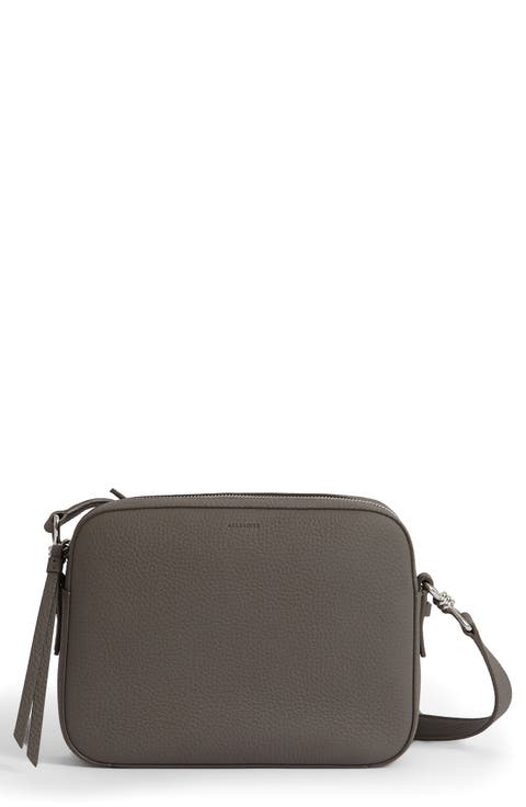 Leather Camera Crossbody Bag