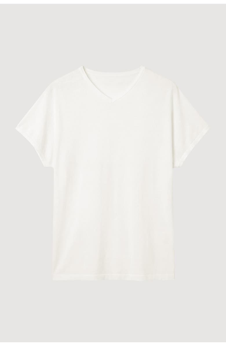 Modern Citizen Willa Organic Cotton V-Neck Tee, Alternate, color, White