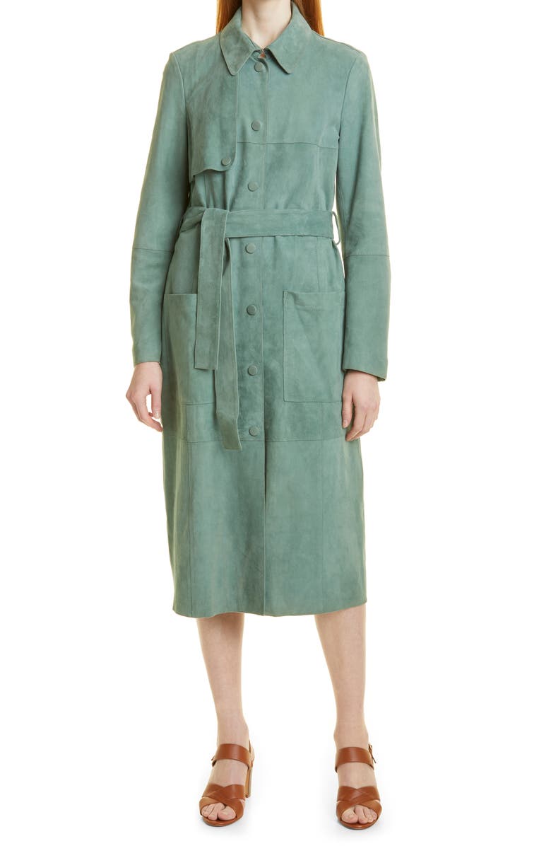 BOSS Soseda Belted Suede Jacket, Main, color,