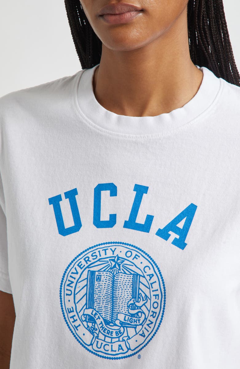 Sporty & Rich UCLA Crest Graphic T-Shirt, Alternate, color, White
