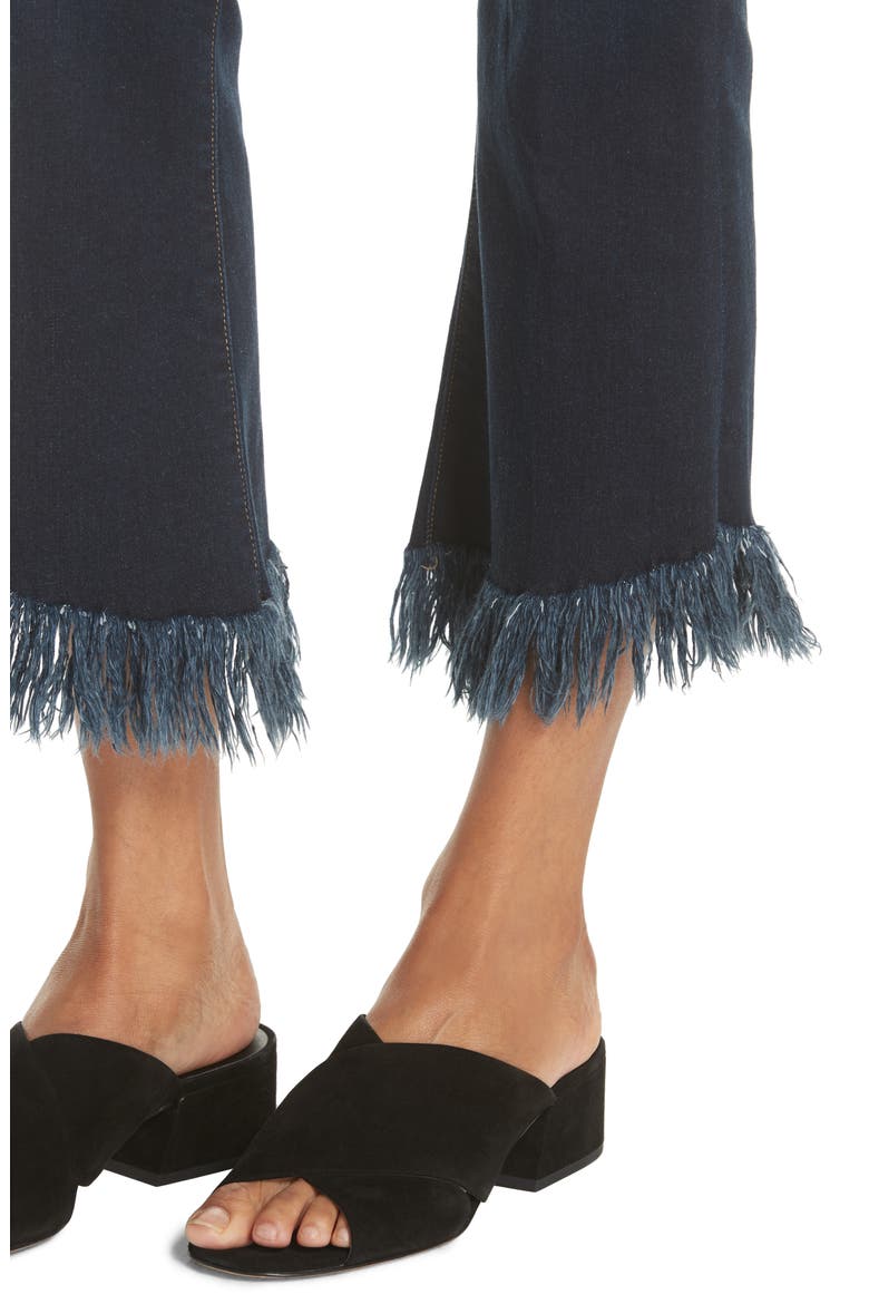 FRAME Le Crop Shredded Hem Mini Boot Jeans, Alternate, color, ANDOVER ROAD