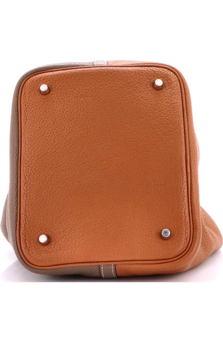 Pre-Owned Hermes Picotin Lock Bag Bicolor Clemence MM, Alternate, color, Bicolor - Etoupe/Gold