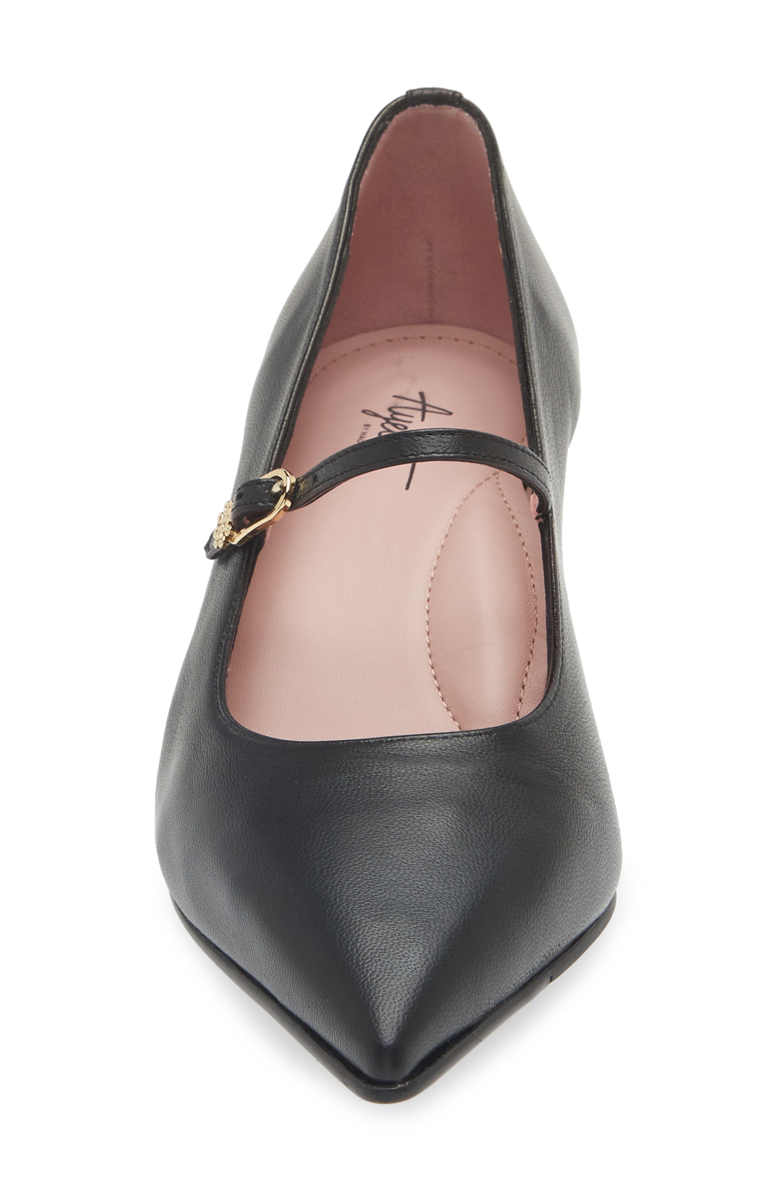 Naot Rosalie Pointed Toe Pump, Alternate, color, Black Nappa Leather
