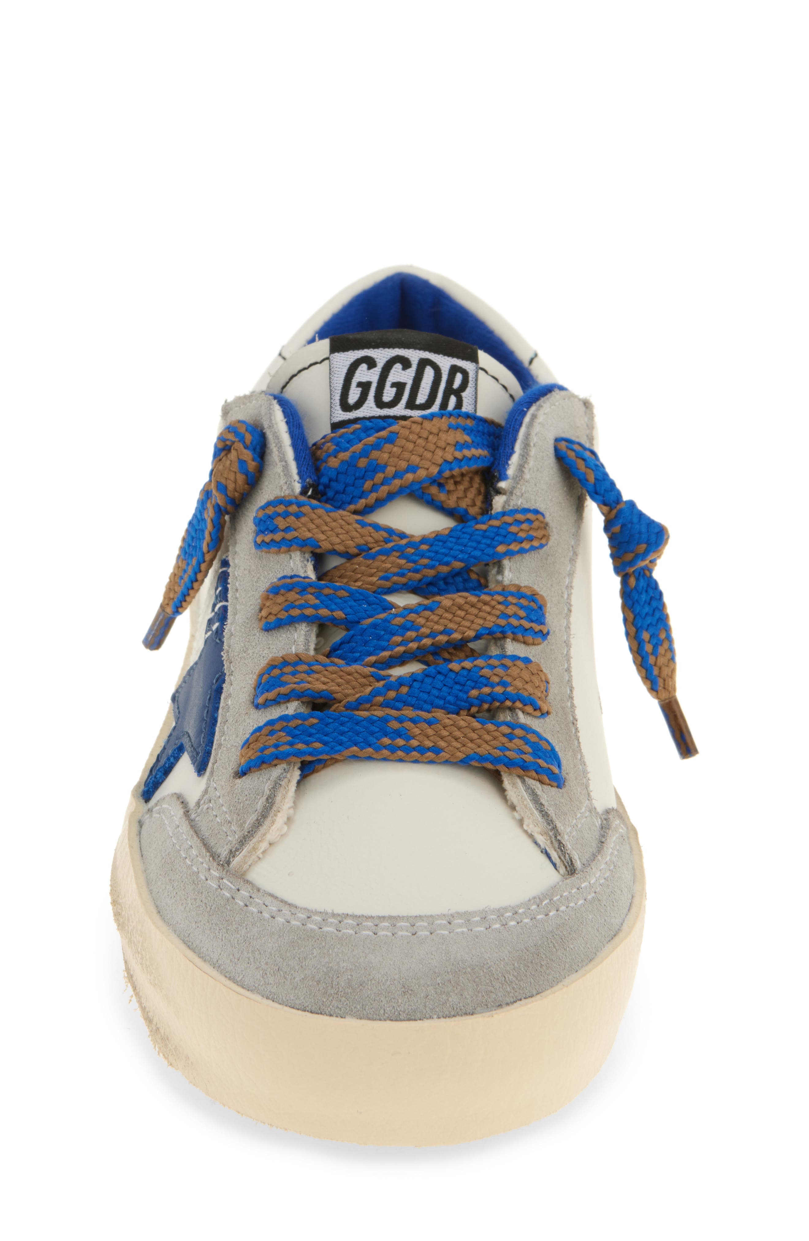 Golden Goose Kids' Super-Star Penstar Classic Sneaker, Alternate, color, White/ Blue/ Ice