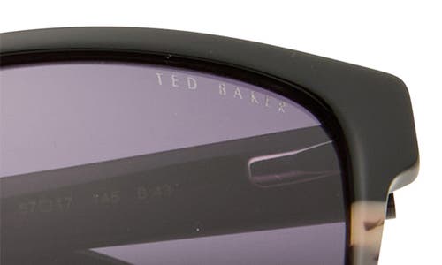 Ted Baker London 57mm Rectangular Sunglasses In Black