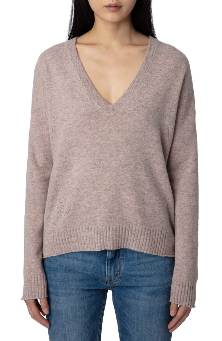 Zadig & Voltaire Vivi Cashmere Sweater, Main, color,