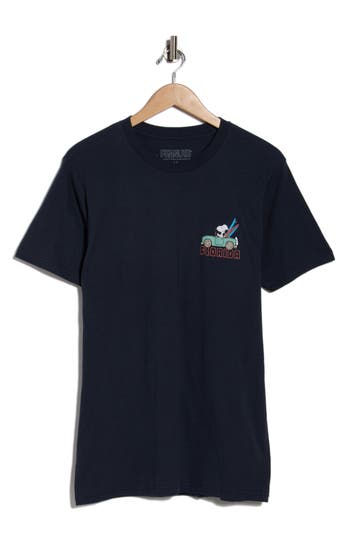 The Forecast Agency Peanuts® Florida Drive Cotton Graphic T-shirt In Blue