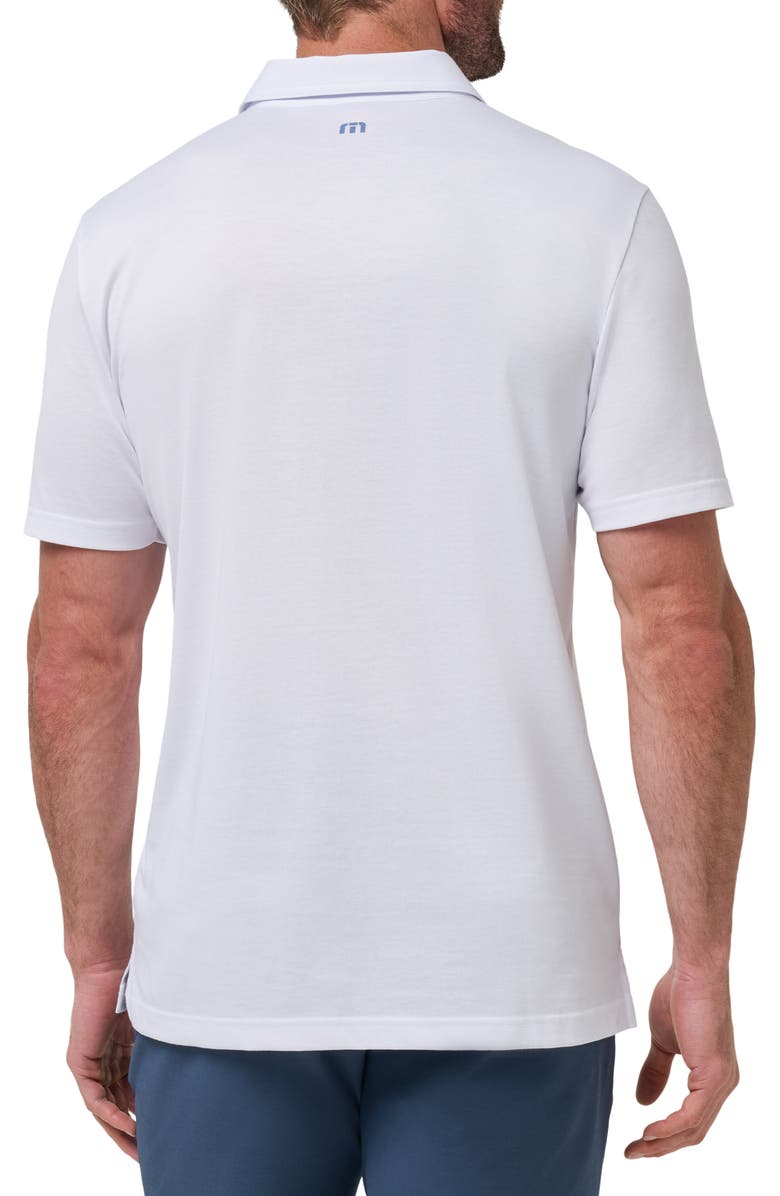 TravisMathew Landline Chest Stripe Polo, Alternate, color, White