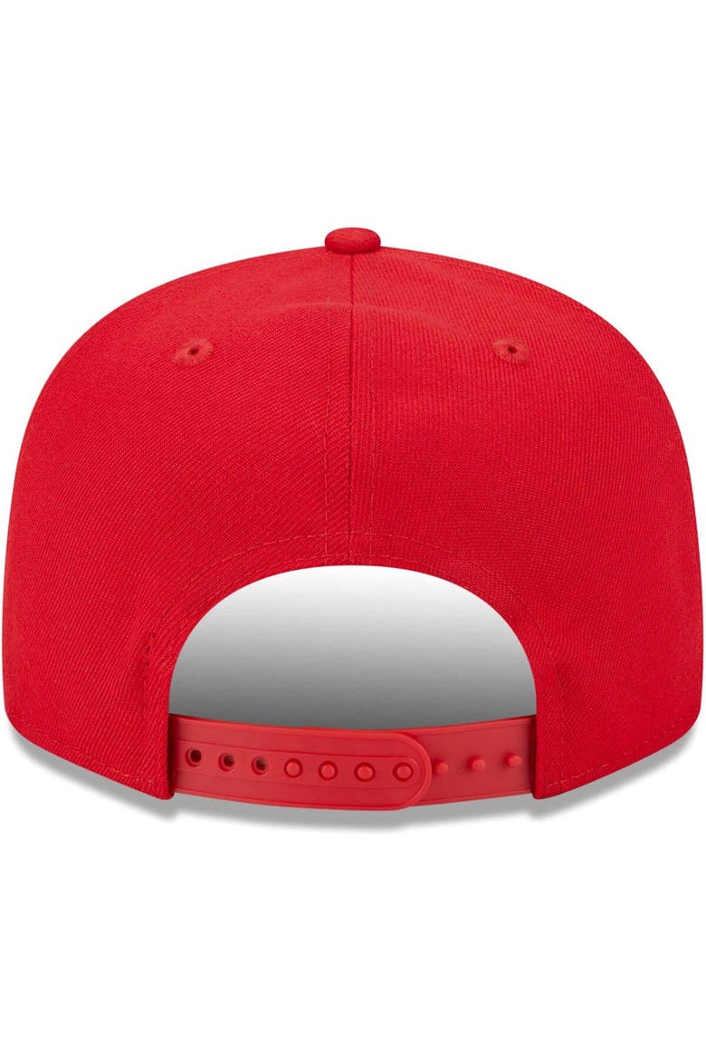 Men's New Era Red Kansas City Chiefs Main Script 9FIFTY Snapback Hat, Alternate, color, Red