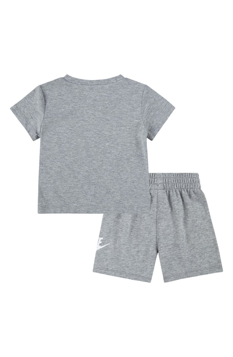 Nike Club Logo T-Shirt & Shorts Set, Alternate, color, Dark Grey