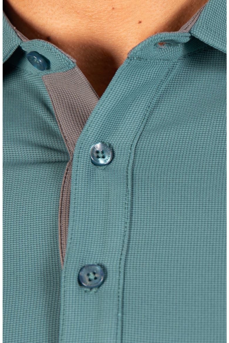 Micro Grid Performance Polo, Alternate, color, JADE MIST