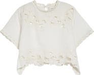 Isabel Marant Relda Crop Eyelet Top