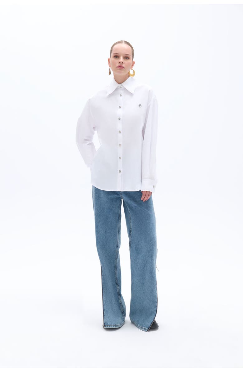 Nocturne Oversized Button-Up Shirt, Alternate, color, 
