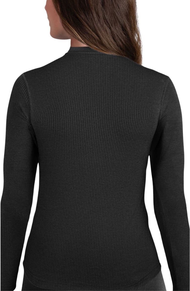 Watson's Women's Therma Rib Long Sleeve Thermal Crew, Alternate, color, Black