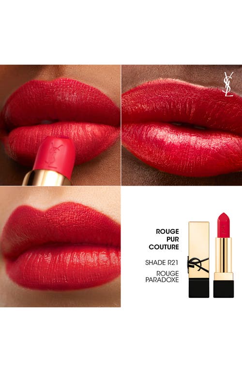 Saint Laurent Yves  Rouge Pur Couture Caring Satin Lipstick With Ceramides