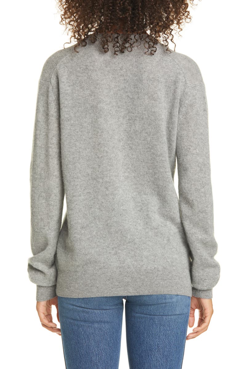 Khaite Amelia Button Front Cashmere Cardigan, Alternate, color, 