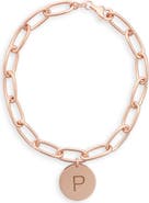 MESHMERISE Initial Disc Charm Bracelet