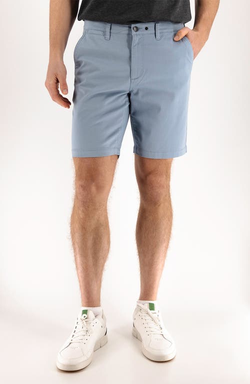 Devil-dog Dungarees 9-inch Performance Stretch Chino Shorts In Dustly Blue