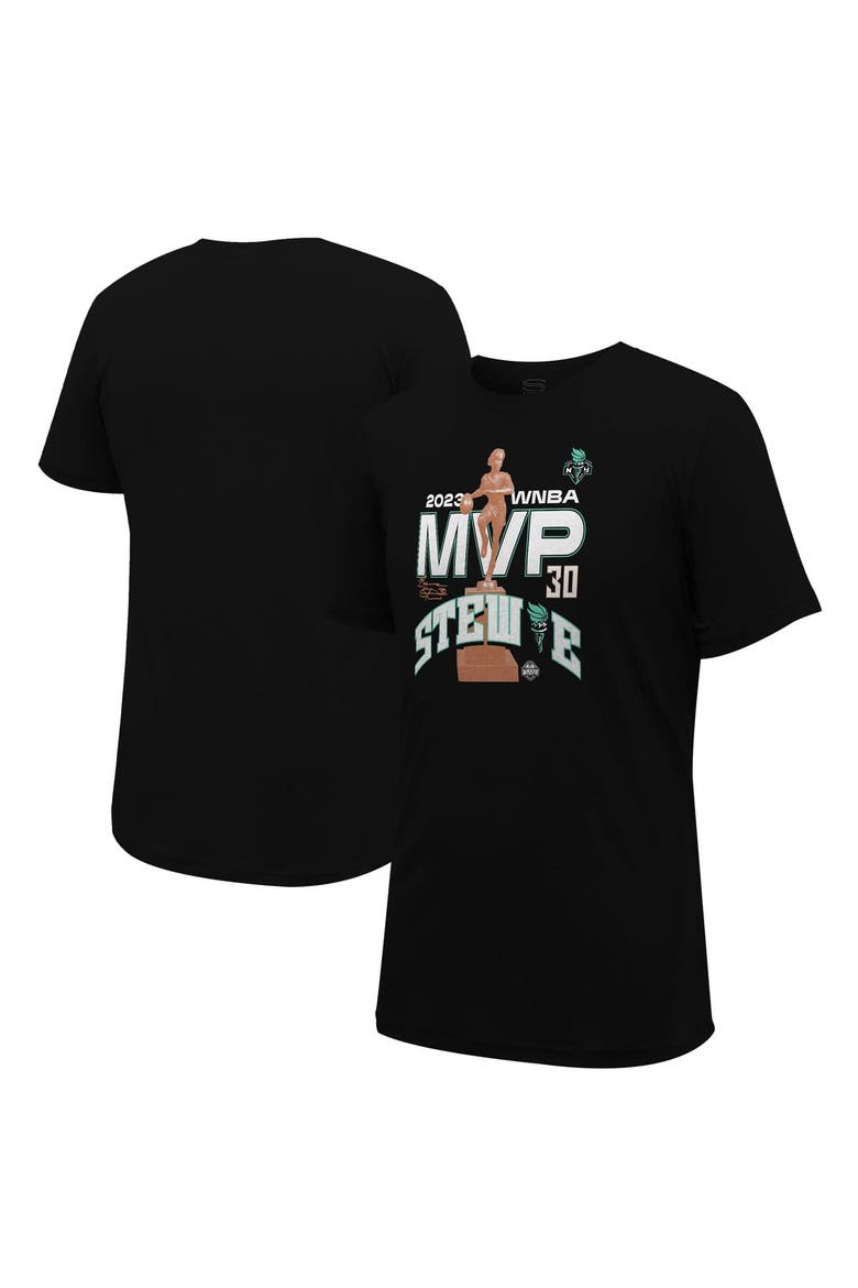 Unisex Stadium Essentials Breanna Stewart Black New York Liberty 2023 WNBA MVP T-Shirt, Alternate, color, Black
