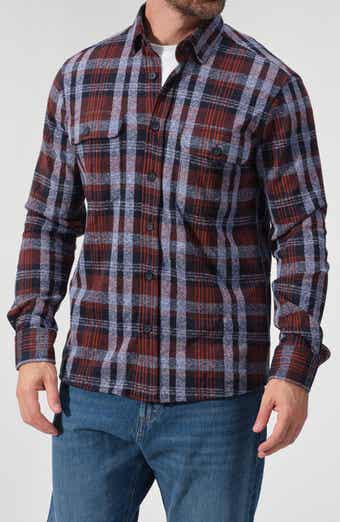 STUDIO GARNET LOS ANGELES Plaid Knit Button-Up Shirt
